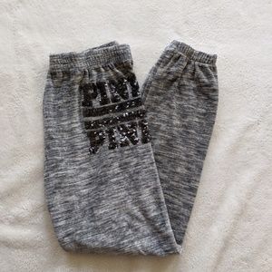 PINK fleece sweatpants